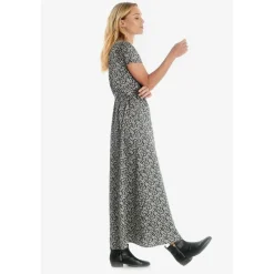 Robe longue portefeuille RUGY noir