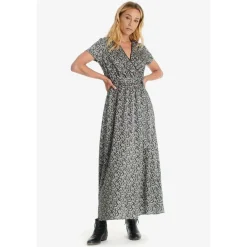 Robe longue portefeuille RUGY noir