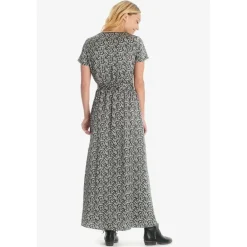 Robe longue portefeuille RUGY noir