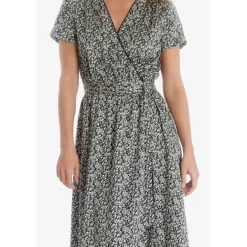 Robe longue portefeuille RUGY noir