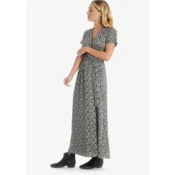 Robe longue portefeuille RUGY noir