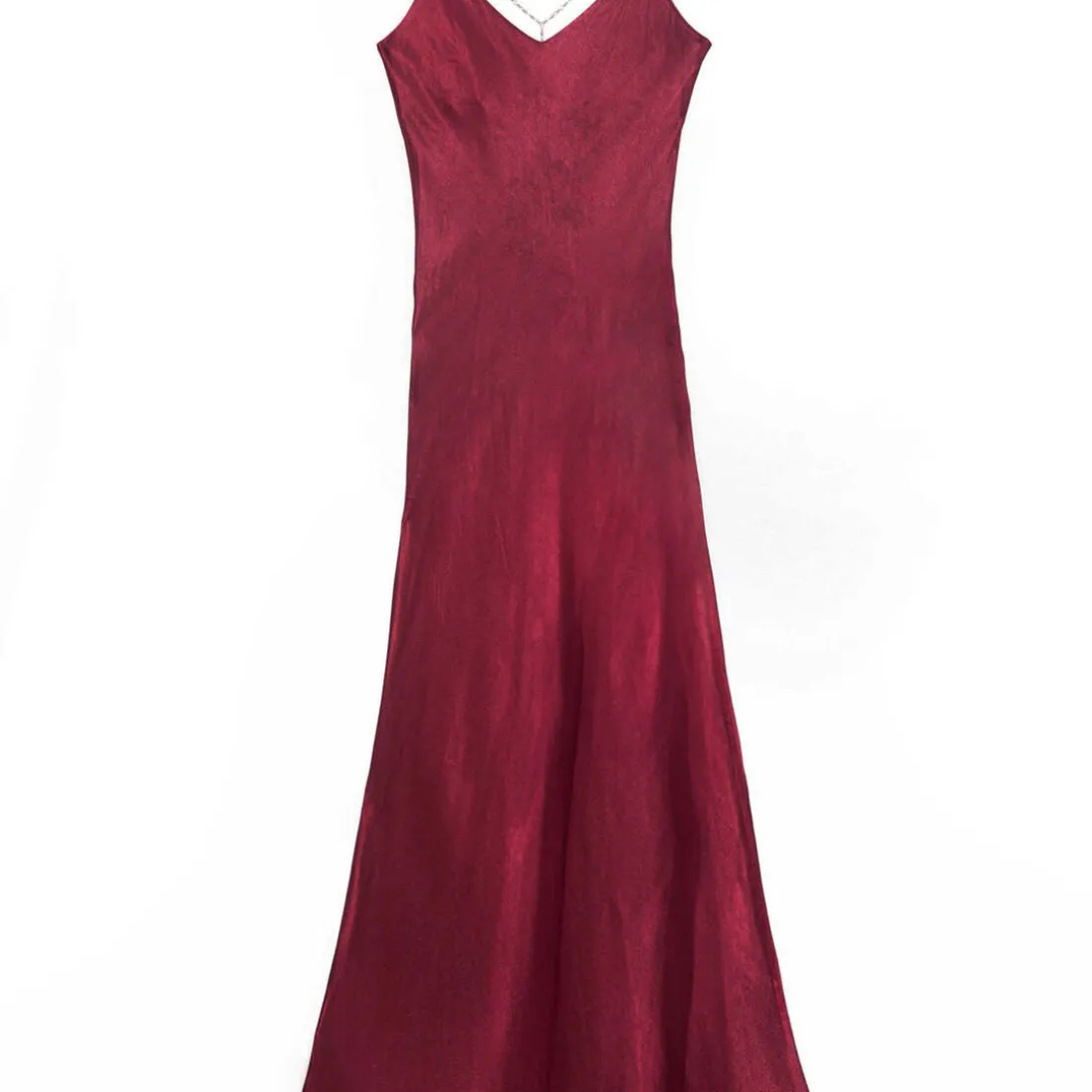 Robe Longue RAINEE bordeaux en viscose