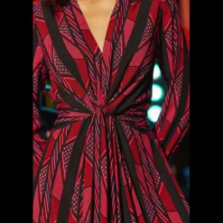 Robe Longue REY cravate en viscose