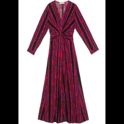Robe Longue REY cravate en viscose