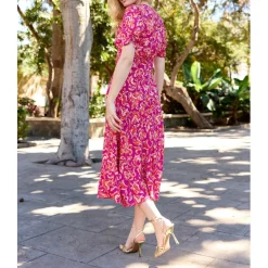 Robe longue ROZANA cachemire en viscose