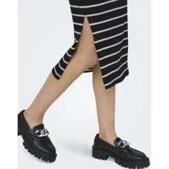 Robe longue sans manches noir en coton Tara