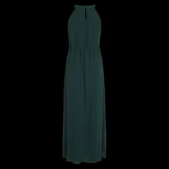 Robe longueur maxi dentelle féminine turquoise Sam