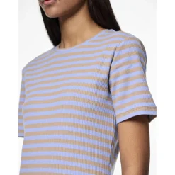 Robe manches courtes Ruka bleu en coton Lou