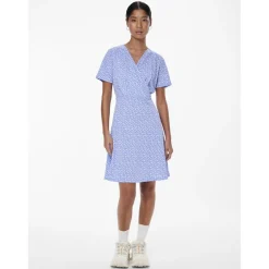 Robe manches courtes Sienna bleu Hazel