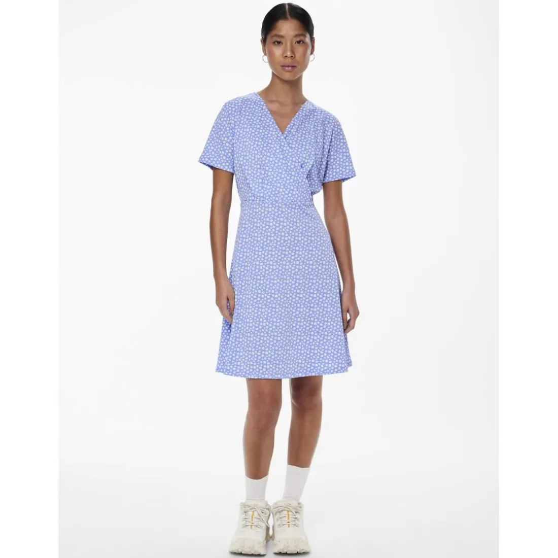 Robe manches courtes Sienna bleu Hazel