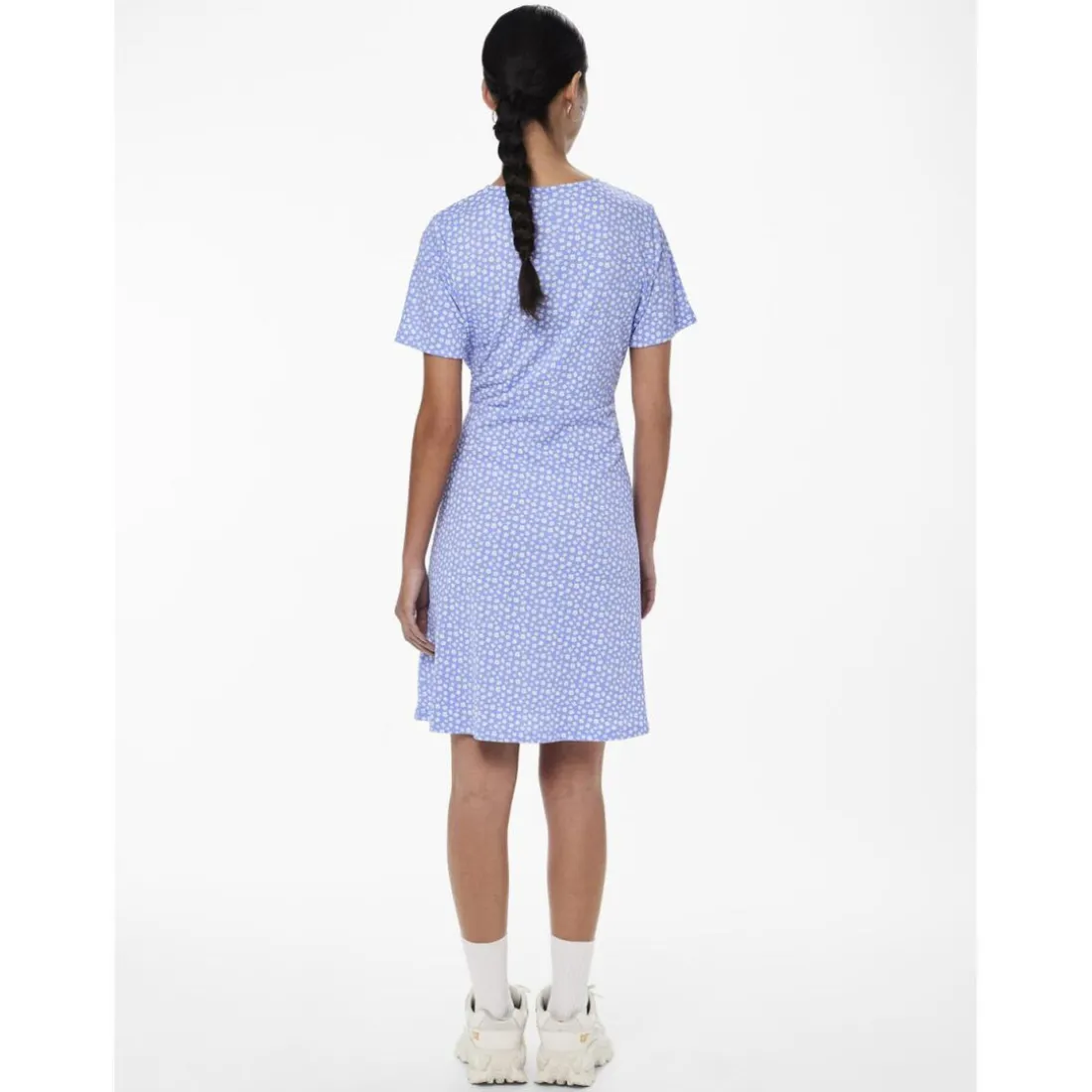 Robe manches courtes Sienna bleu Hazel