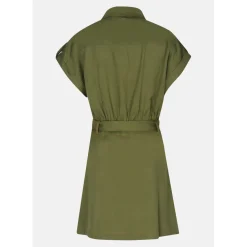 Robe manches courtes VERON kaki