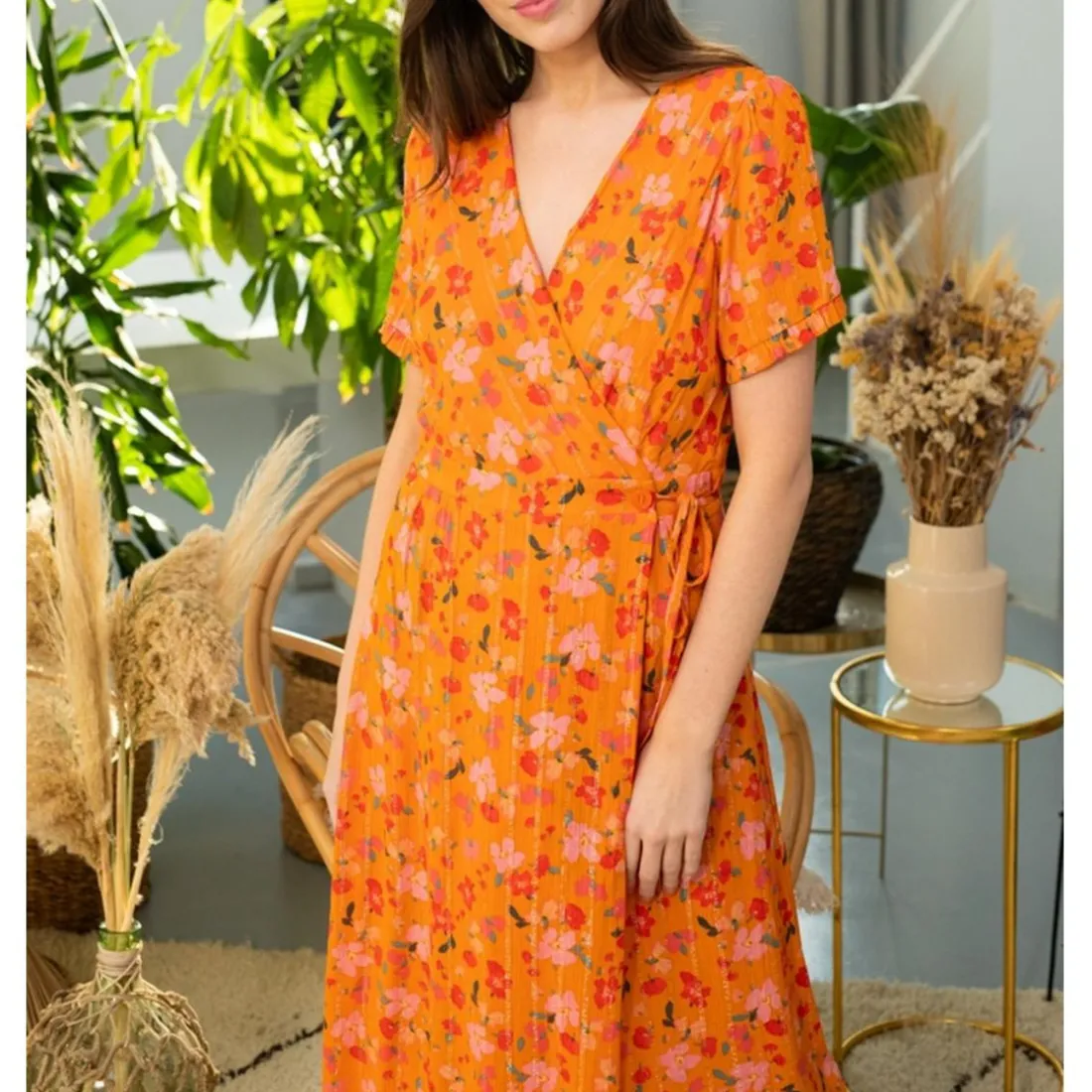 Robe Midi CARLANA orange