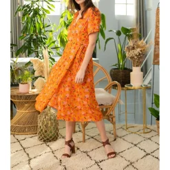 Robe Midi CARLANA orange