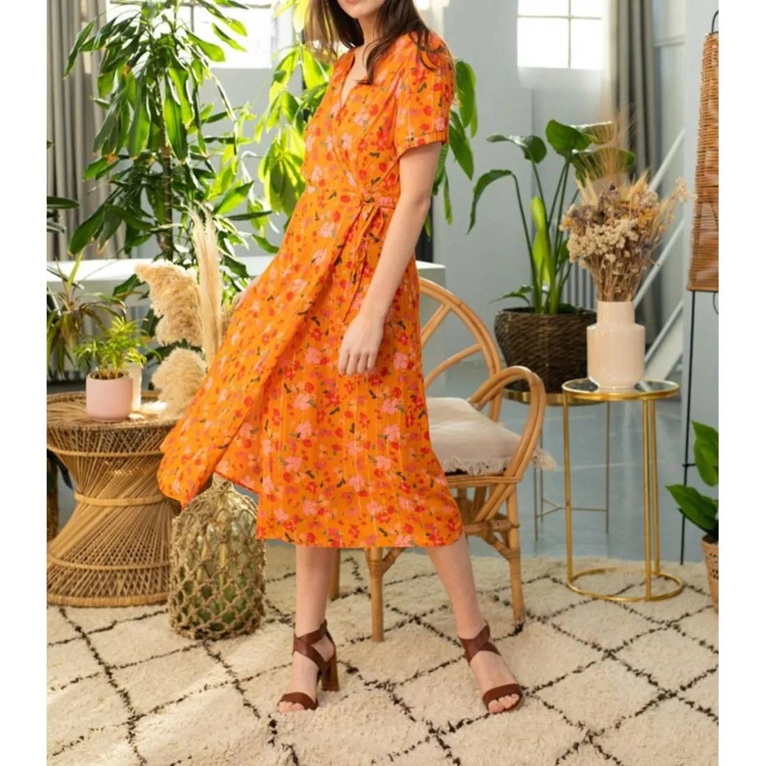 Robe Midi CARLANA orange