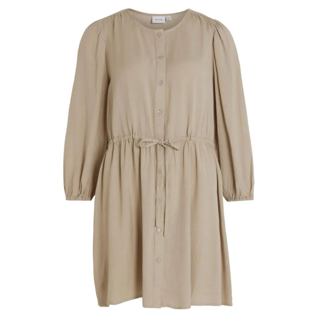 Robe midi gris clair en viscose