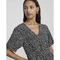Robe midi Tala noir en viscose Cara
