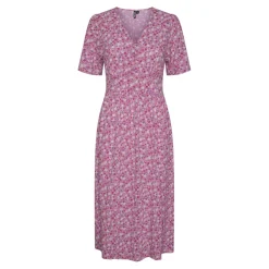 Robe midi Tala rose en viscose Gaia