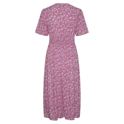 Robe midi Tala rose en viscose Gaia