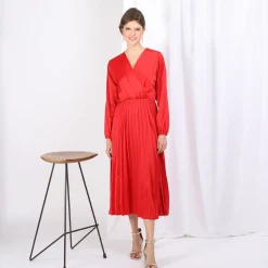Robe plissée Gisèle