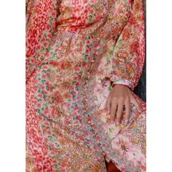 Robe RENA patchwork rose