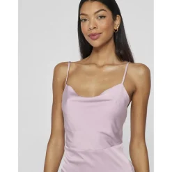 Robe sans manches dos nu Ravenna violet Mina