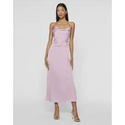 Robe sans manches dos nu Ravenna violet Mina