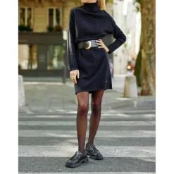 Robe SIRIA - Noire en viscose