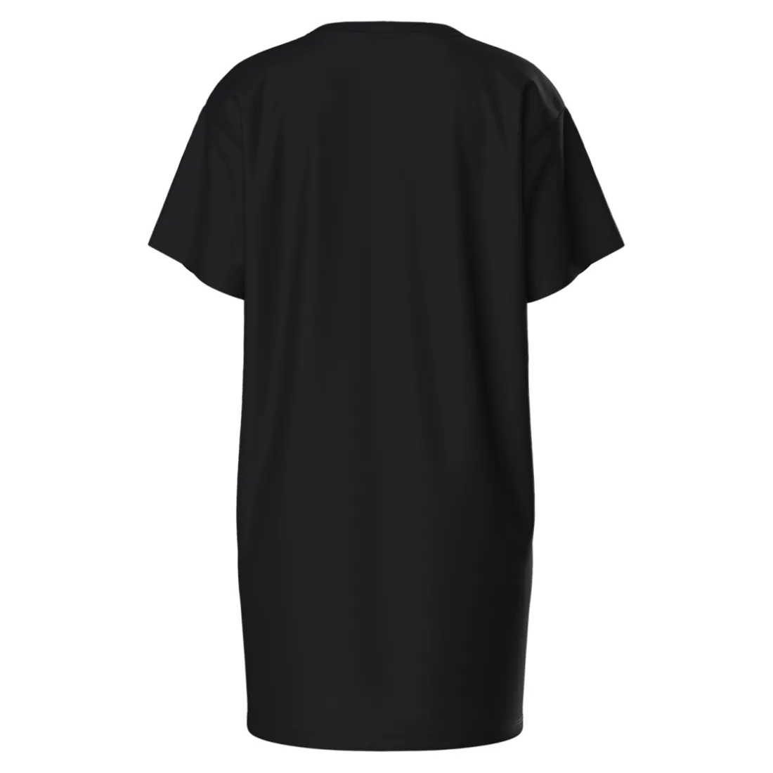 Robe tee shirt manches courtes en coton Cria noir Zoe