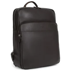 Sac à dos 15'' & tablette & A4 Cuir CONFORT Marron foncé