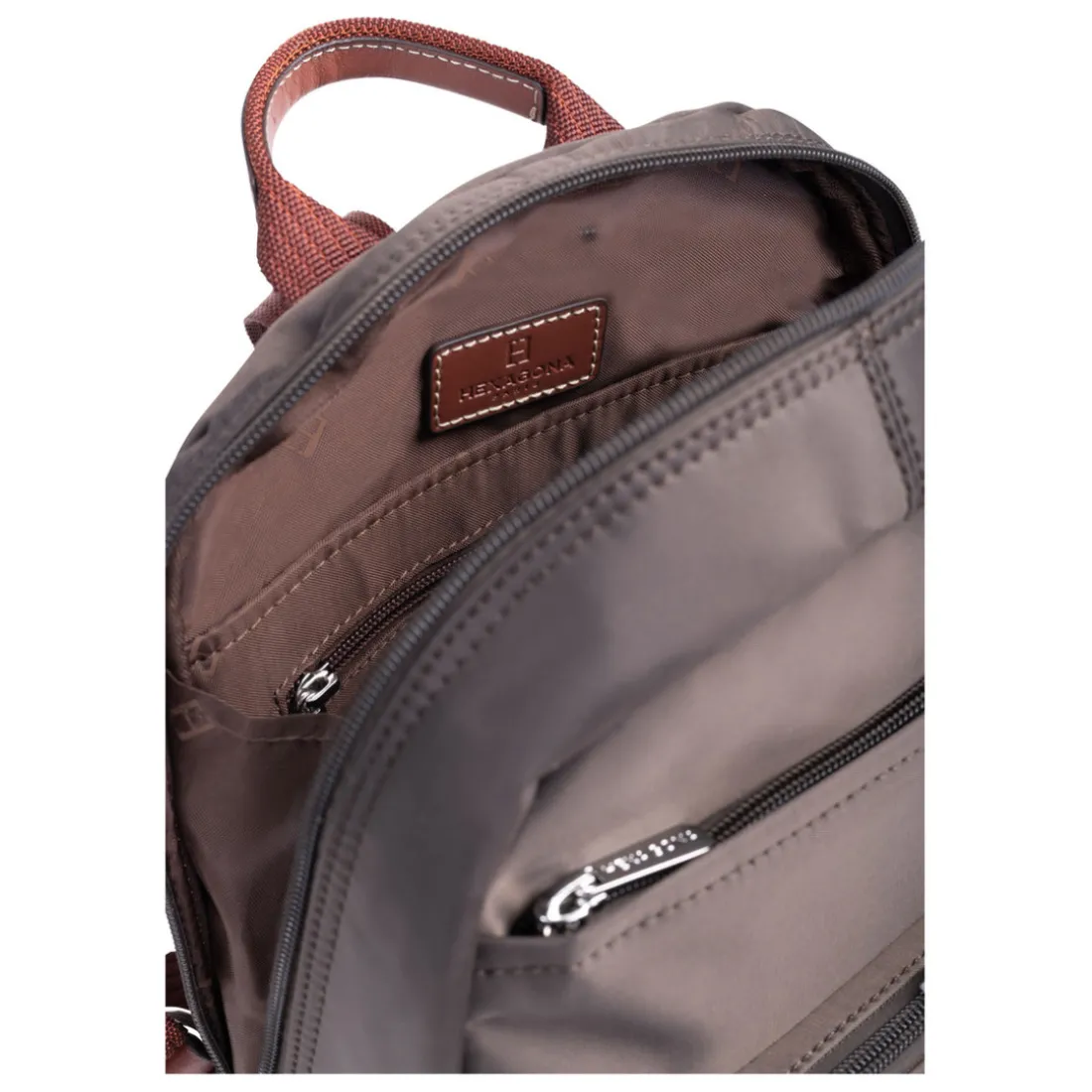 Sac à dos - Tablette - Marron foncé - Diversité en nylon