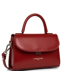 Sac à main A rabat avec fermoir S Suave Even en cuir rouge carmin