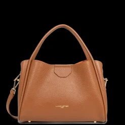 Sac à main Aimantée M Ida Double marron en cuir