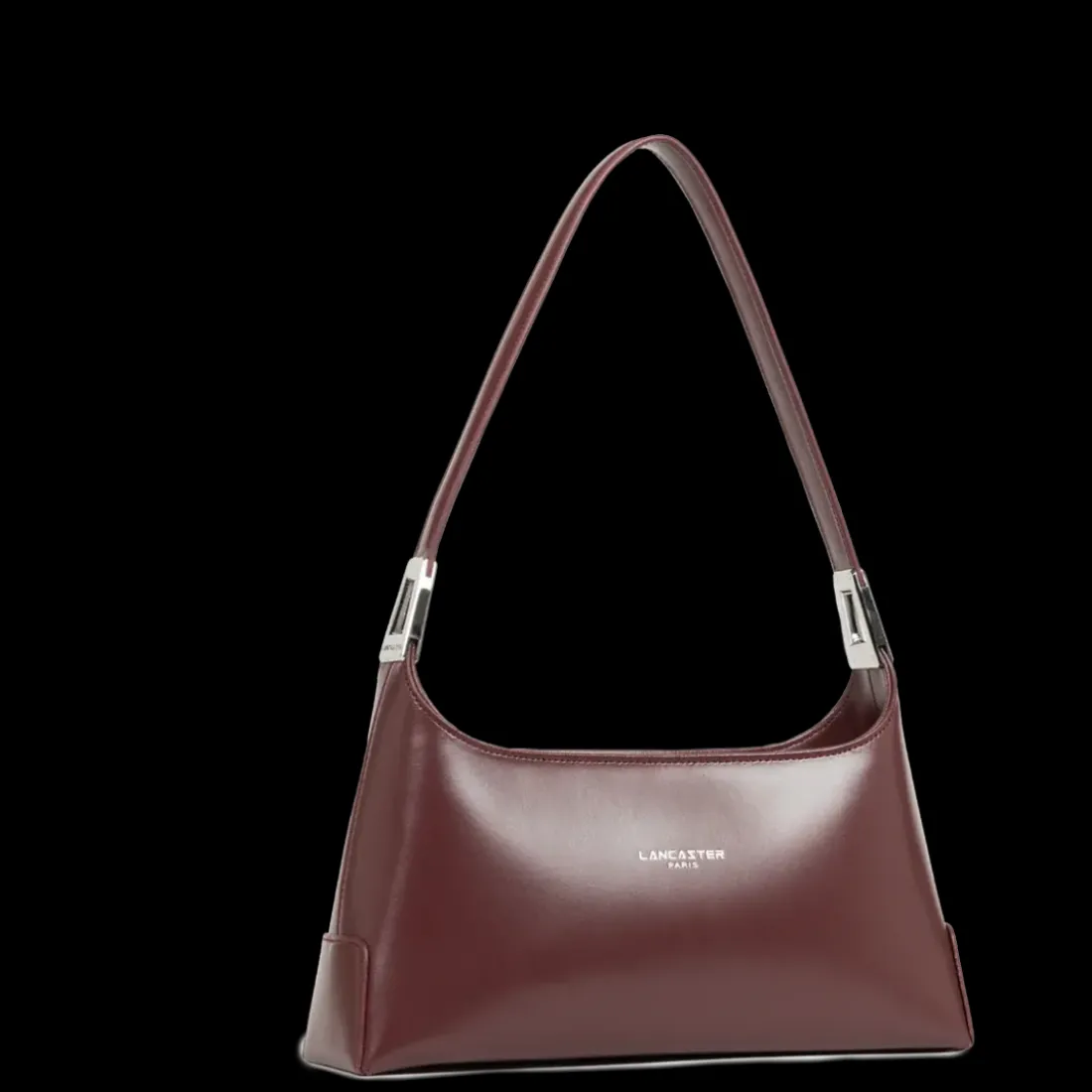 Sac à main bordeaux en cuir