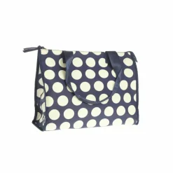 Sac à main carré à pois avec anses femme - Bleu