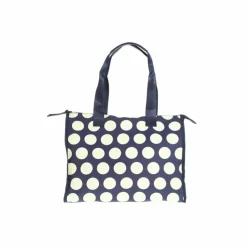 Sac à main carré à pois avec anses femme - Bleu
