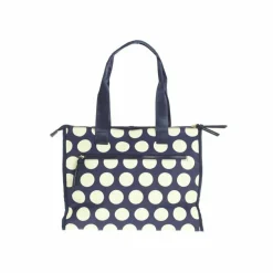 Sac à main carré à pois avec anses femme - Bleu