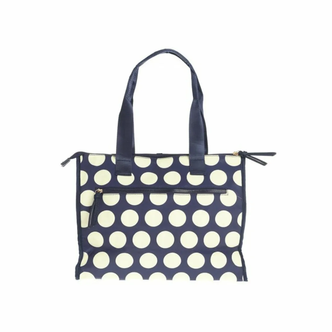 Sac à main carré à pois avec anses femme - Bleu