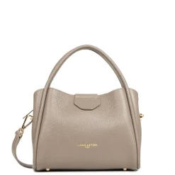 Sac à main S Ida Double en cuir marron