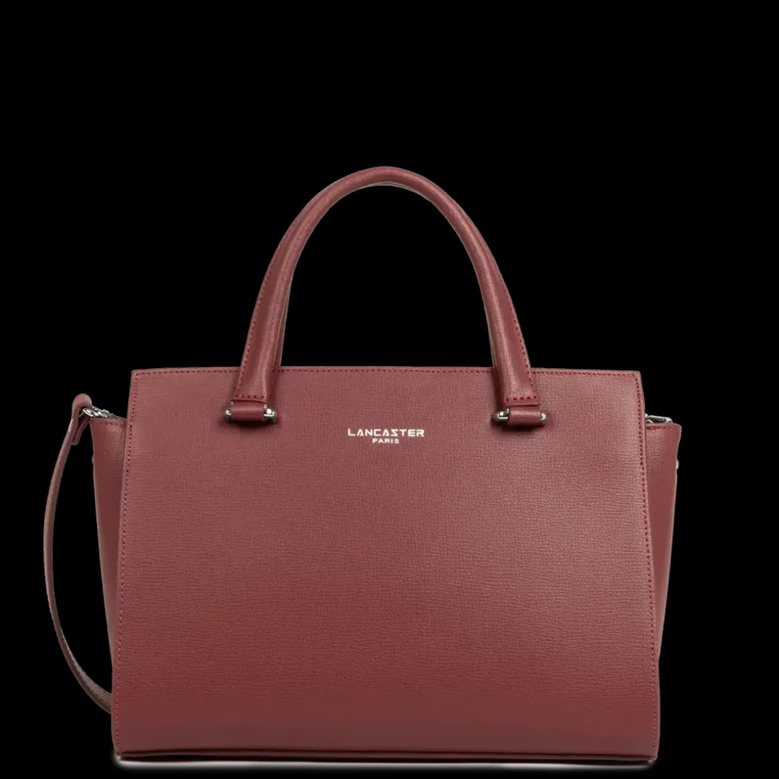 Sac à main Zippé M Sierra bordeaux en cuir