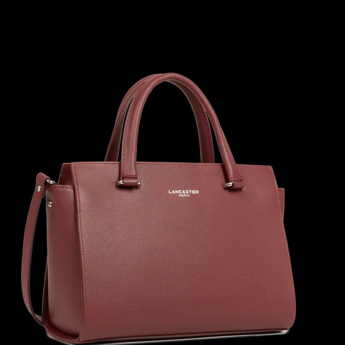 Sac à main Zippé M Sierra bordeaux en cuir