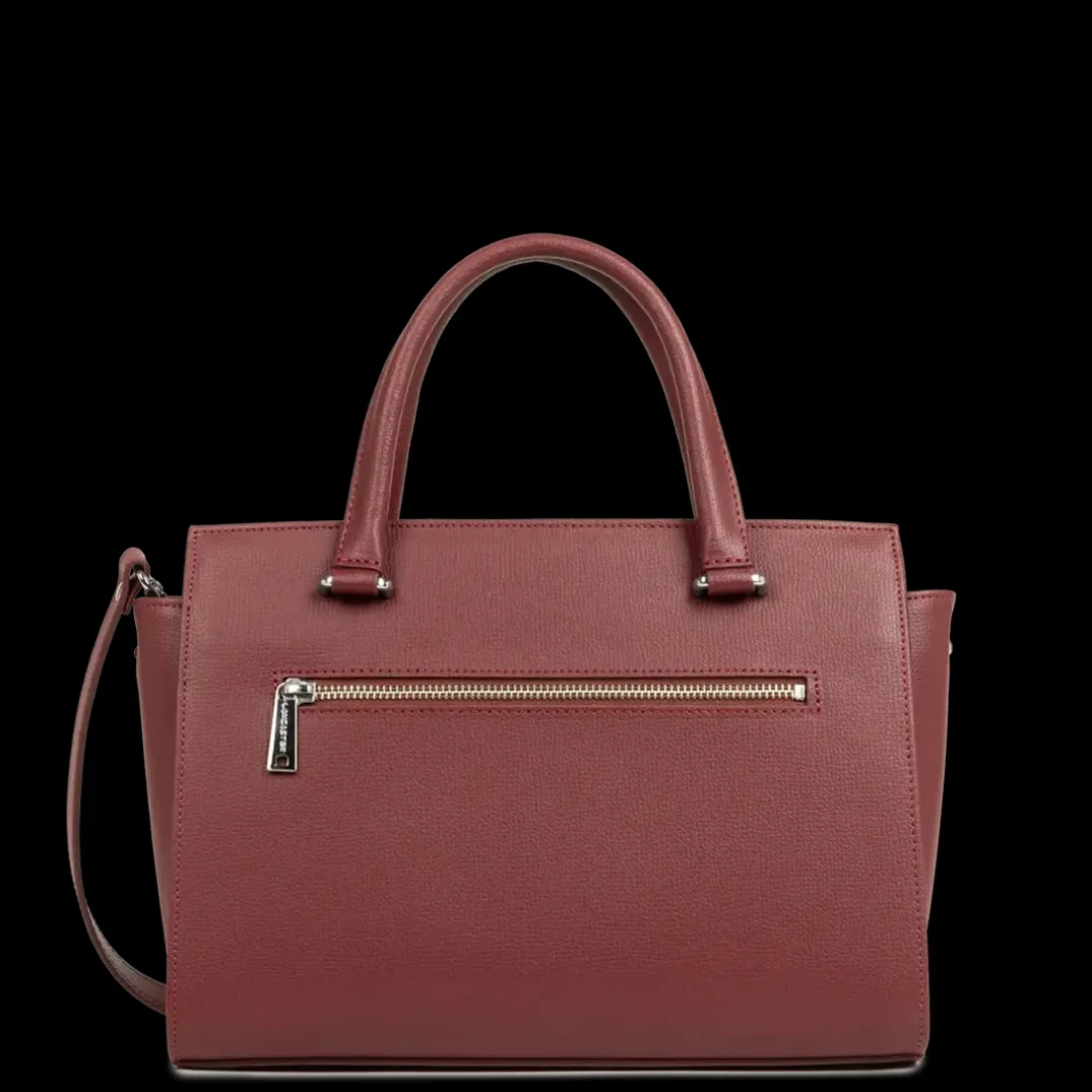 Sac à main Zippé M Sierra bordeaux en cuir
