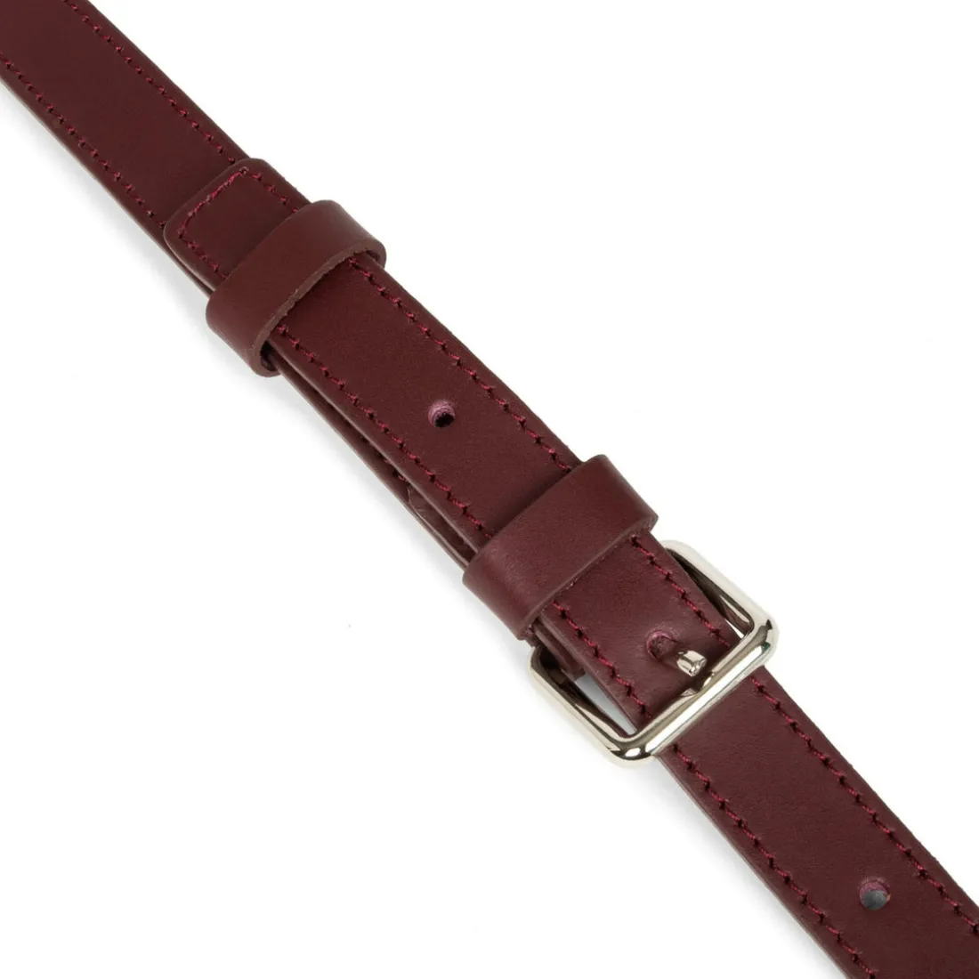 Sac à main Zippée M Smooth bordeaux en cuir