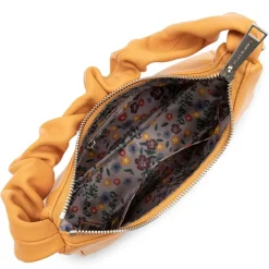 Sac Baguette Soft Chou Chou en Cuir Jaune