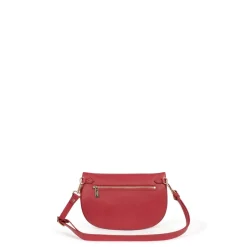 Sac banane ANDREA Rouge foncé en cuir Lara