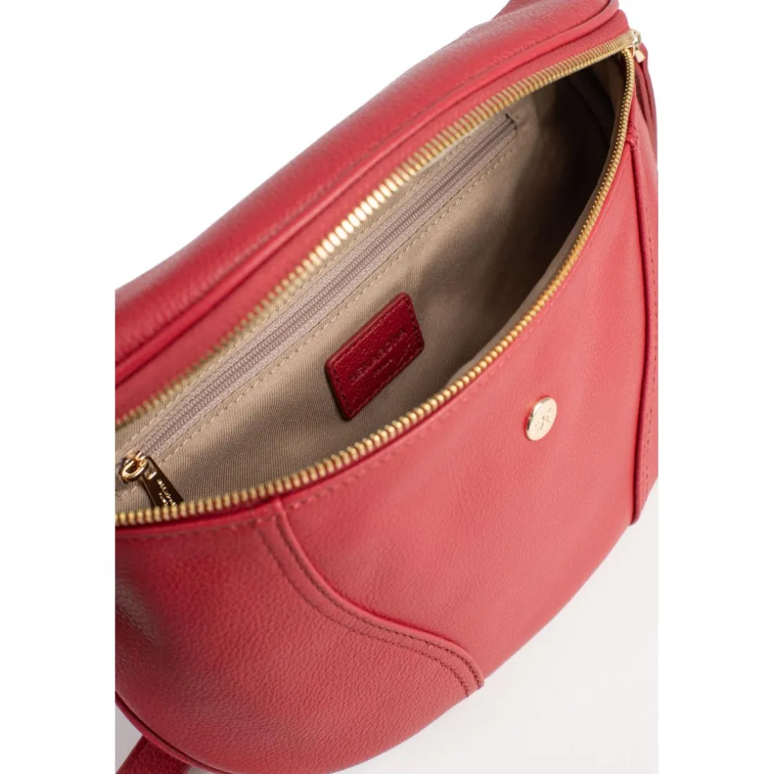 Sac banane ANDREA Rouge foncé en cuir Lara