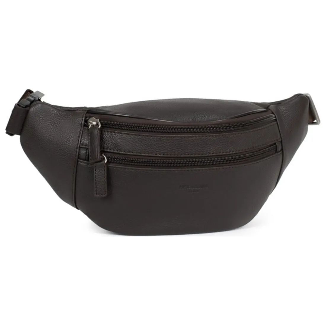 Sac banane Cuir CONFORT Marron foncé