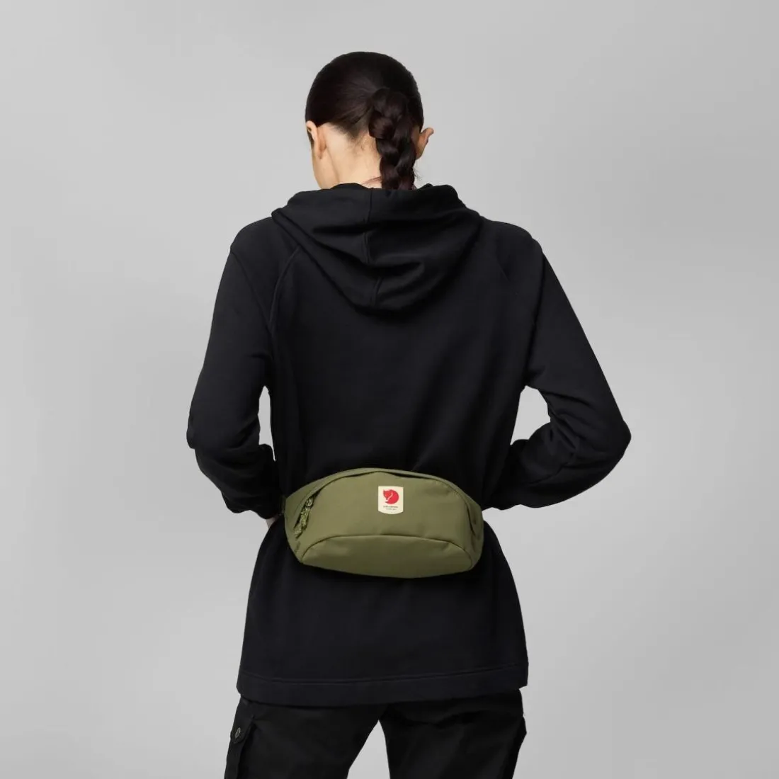 Sac banane Ulvö Medium Vert en nylon