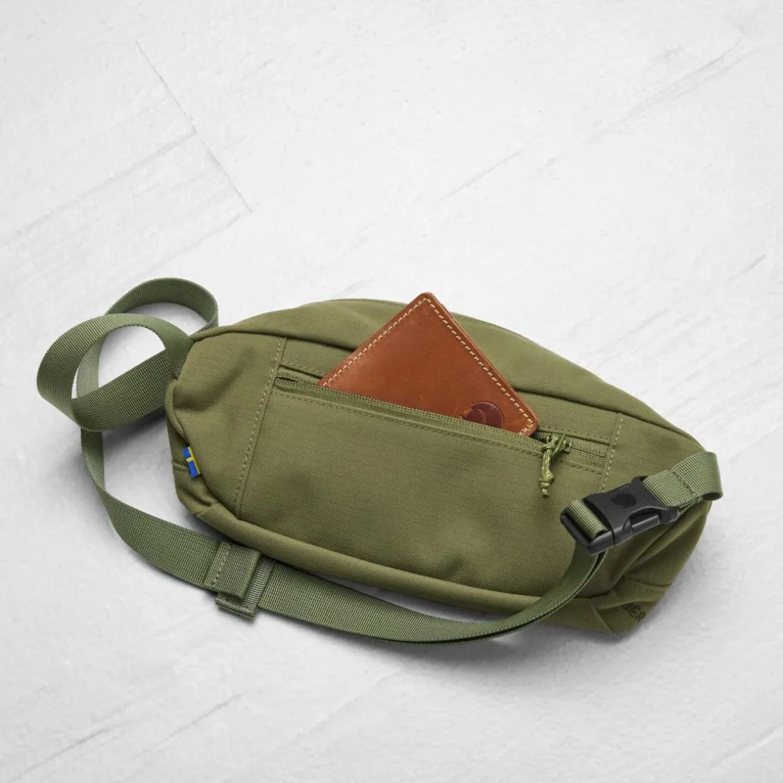Sac banane Ulvö Medium Vert en nylon