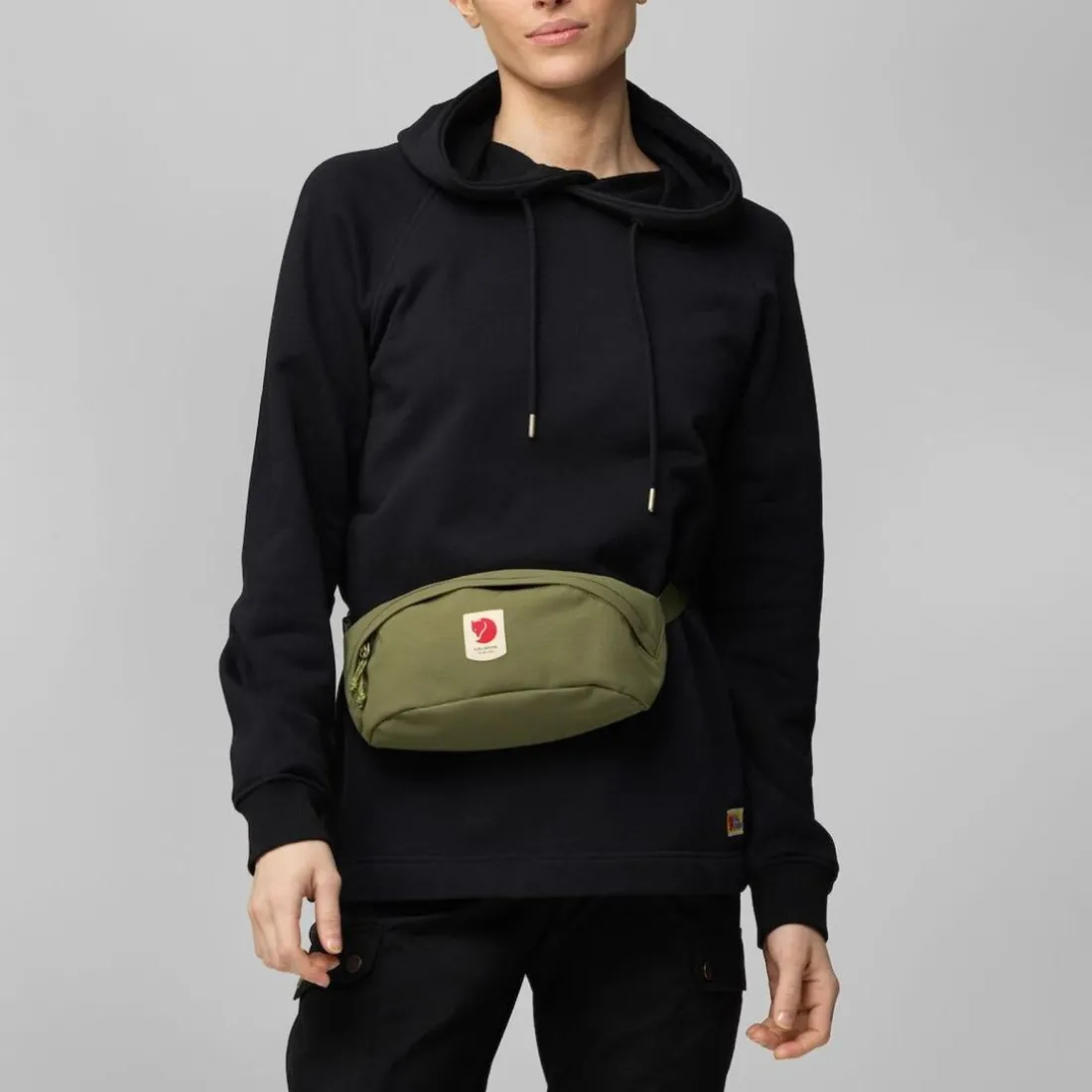 Sac banane Ulvö Medium Vert en nylon